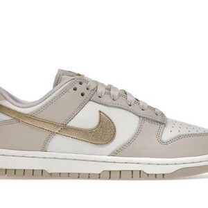 Nike Dunk Low in Taupe and Metallic Gold
